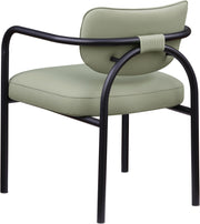 Serava Vegan Leather Upholstered Dining Chair in Mint, Set of 2 - 77066Mint-C