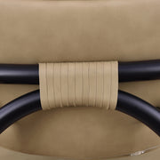 Serava Vegan Leather Upholstered Dining Chair in Tan, Set of 2 - 77066Tan-C