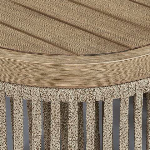 Serena Shores Outdoor Sofa and 2 Chairs with Coffee Table in Beige/Green - PKG023981