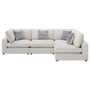 Serene 4-piece Upholstered Modular Sectional Sofa Beige - 551321-SETA