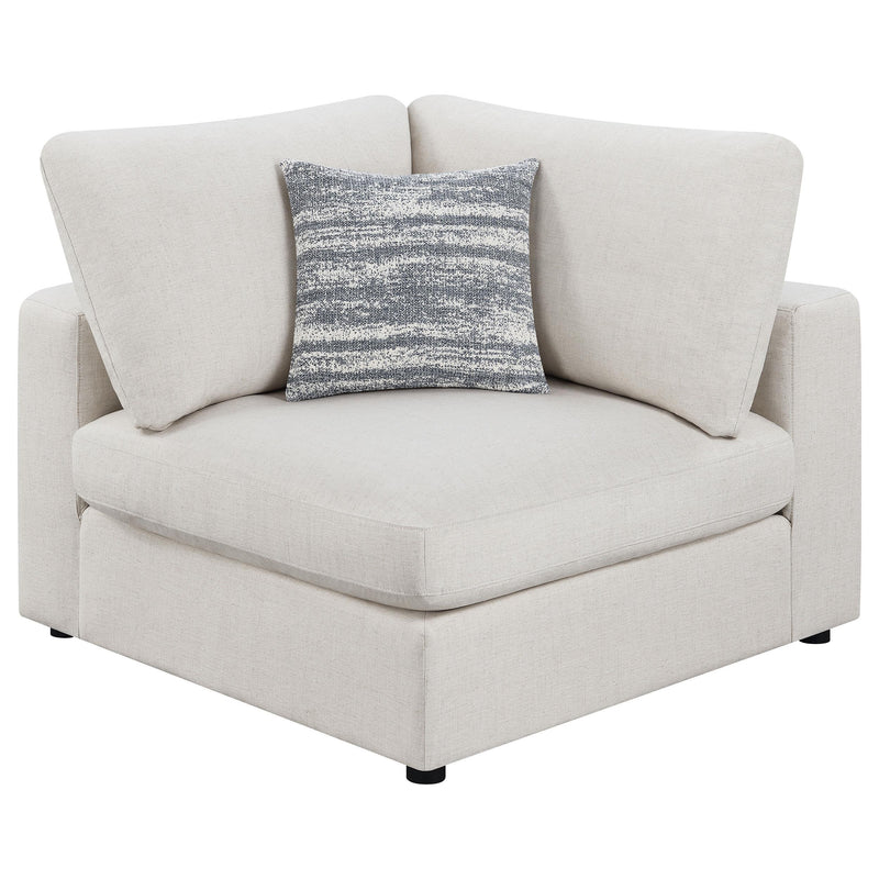 Serene 4-piece Upholstered Modular Sectional Sofa Beige - 551321-SETB