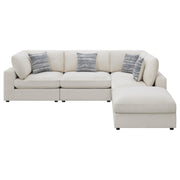 Serene 5-piece Upholstered Modular Sectional Sofa Beige - 551321-SETC