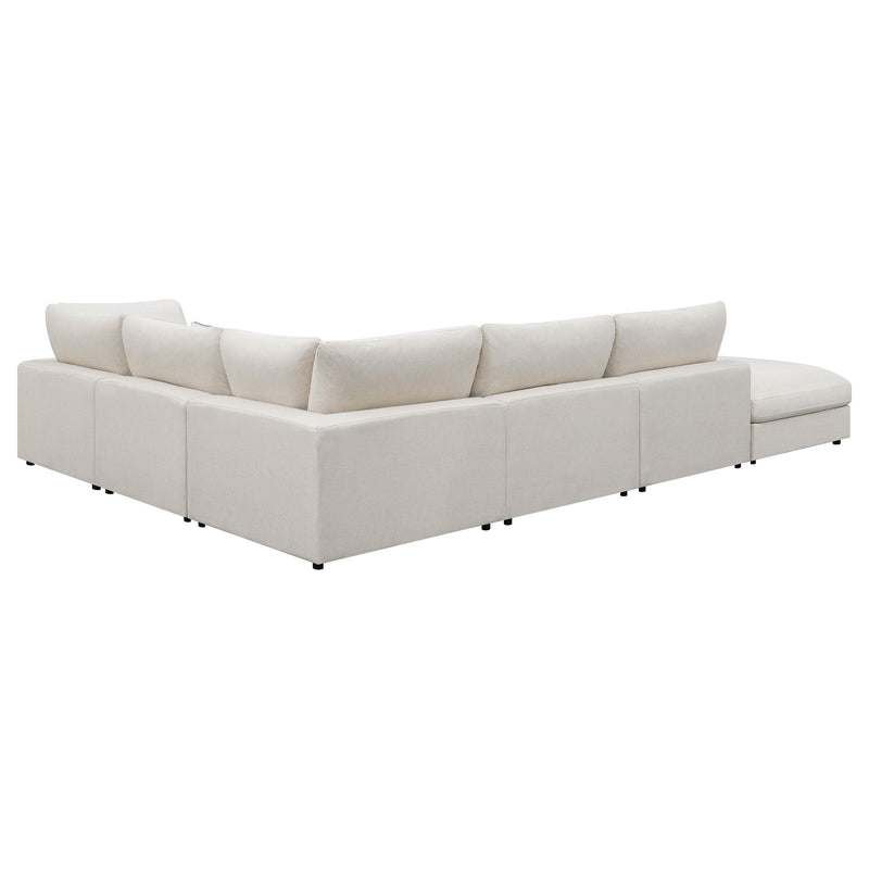 Serene 6-piece Upholstered Modular Sectional Sofa Beige - 551321-SET