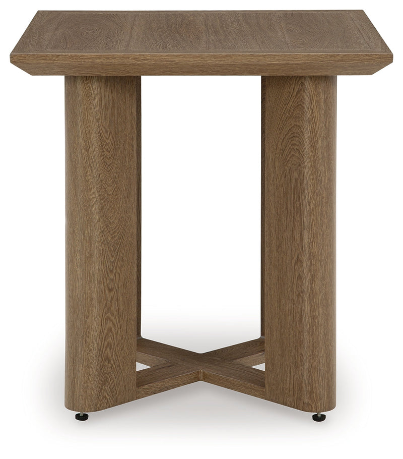 Serene Bay Dark Brown Outdoor End Table - P671-702