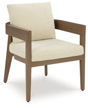 Serene Bay Outdoor Dining Table and 4 Chairs in Dark Brown from Ashley - Luna Furniture