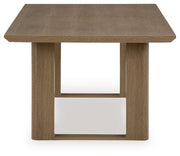 Serene Bay Outdoor Dining Table and 4 Chairs in Dark Brown from Ashley - Luna Furniture