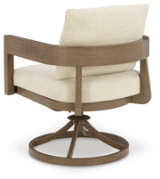 Serene Bay Outdoor Dining Table and 4 Chairs in Dark Brown - PKG021208