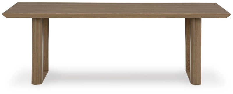 Serene Bay Outdoor Dining Table and 4 Chairs in Dark Brown - PKG021208