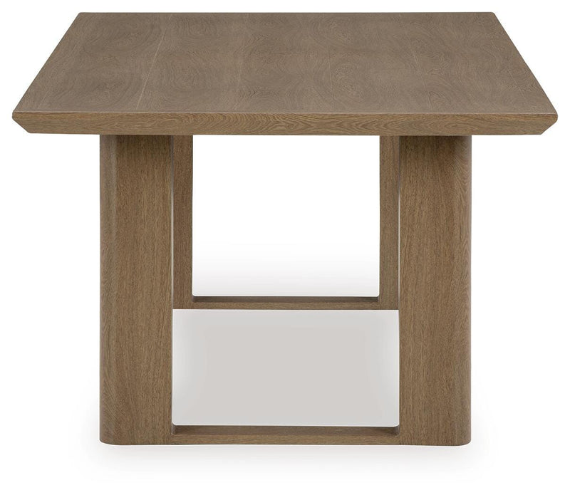 Serene Bay Outdoor Dining Table and 6 Chairs in Dark Brown - PKG021211