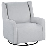 Serra Boucle Upholstered Swivel Glider Dove Grey - 902454