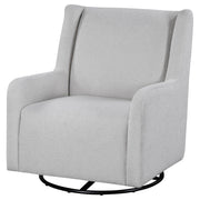 Serra Boucle Upholstered Swivel Glider Dove Grey - 902454