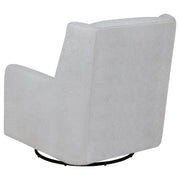 Serra Boucle Upholstered Swivel Glider Dove Grey - 902454
