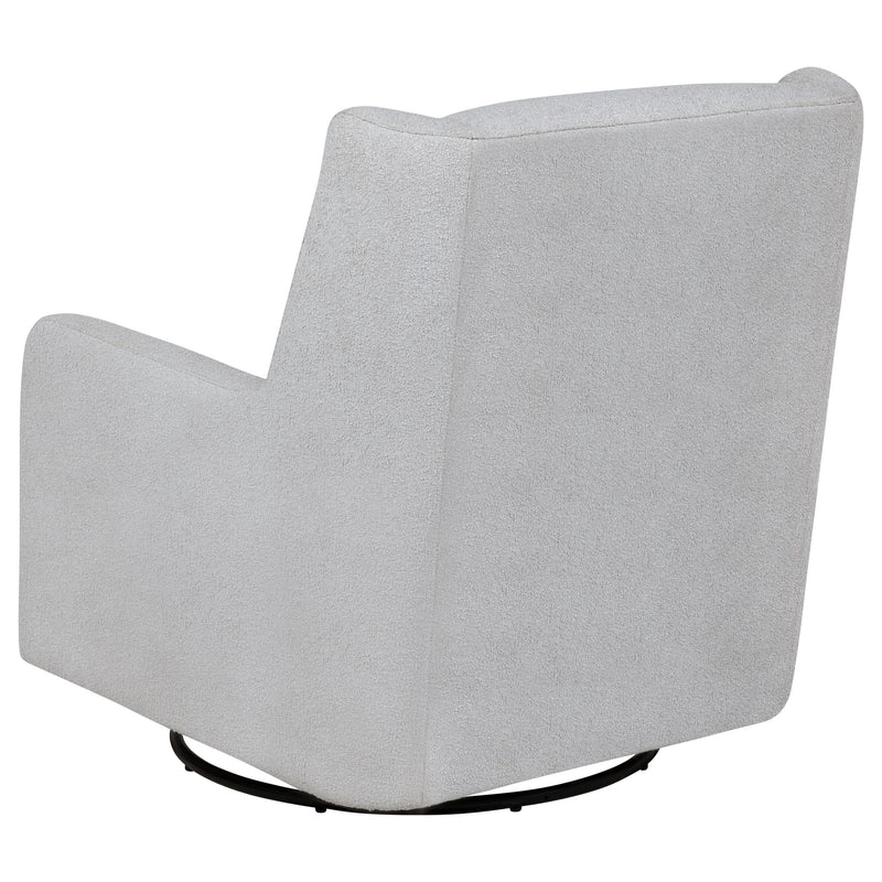 Serra Boucle Upholstered Swivel Glider Dove Grey - 902454