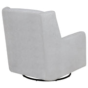 Serra Boucle Upholstered Swivel Glider Dove Grey - 902454