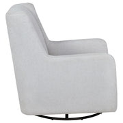 Serra Boucle Upholstered Swivel Glider Dove Grey - 902454
