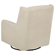 Serra Boucle Upholstered Swivel Glider Sandy Beige - 902453
