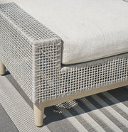 Seton Creek Outdoor Lounge Chair and Ottoman in Gray from Ashley - Luna Furniture