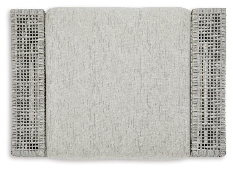 Seton Creek Outdoor Lounge Chair and Ottoman in Gray from Ashley - Luna Furniture