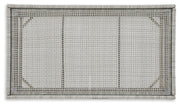 Seton Creek Outdoor Sofa and Loveseat with Coffee Table in Gray from Ashley - Luna Furniture