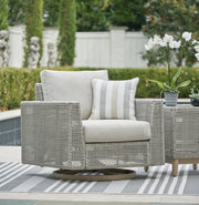 Seton Creek Outdoor Swivel Lounge with Cushion - P798-821