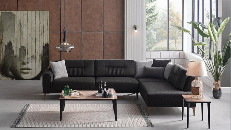 Seul Right Facing Sectional (Corte Anthracite) - 20SUL5L00400004