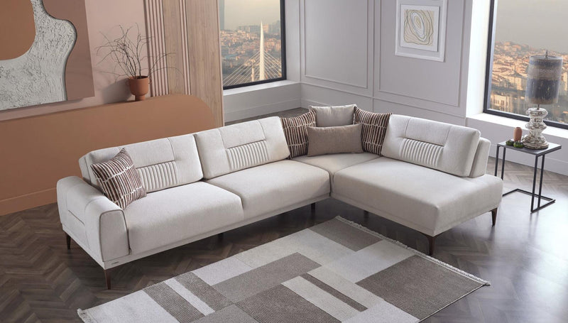 Seul Right Facing Sectional (Moyei Bsc Cream) - 20SUL5L00400251