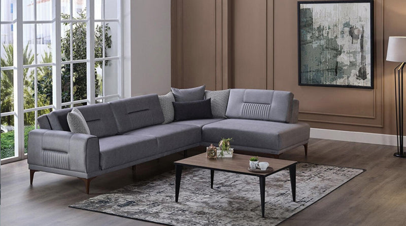Seul Right Facing Sectional (Palma Grey) - 20SUL5L00400002