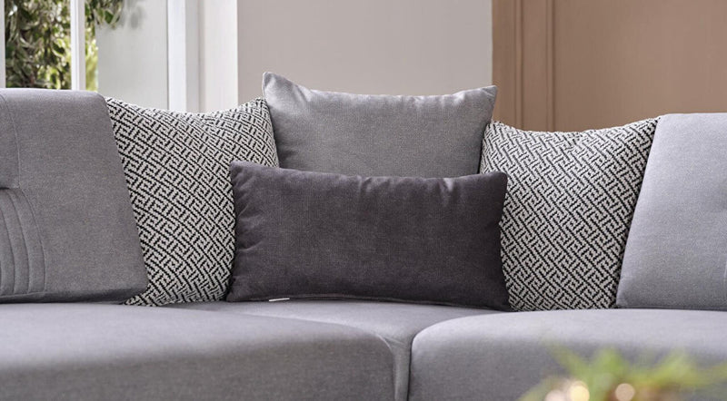 Seul Right Facing Sectional (Palma Grey) - 20SUL5L00400002