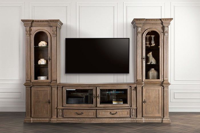Seven Oaks Weathered Oak Entertainment Center - FM5418AK-TV-SET