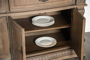 Seven Oaks Weathered Oak Hutch & Buffet - FM3418AK-HB-SET