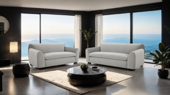 Severo Light Gray Loveseat - FM61005LG-LV