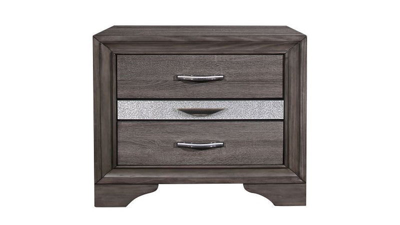 Seville Grey Nightstand - Gate FurnitureNightstand