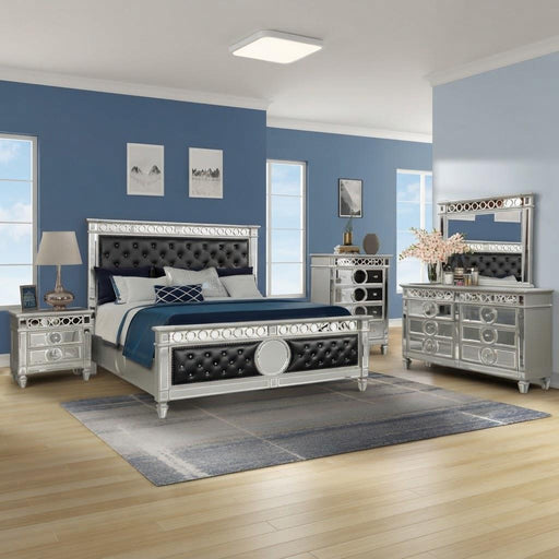 Sewanee - Black King Bed, Dresser, Mirror - B200-KDM-Black