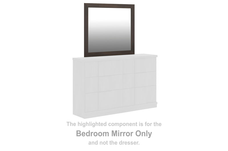 Shaehartin Dark Brown Bedroom Mirror - PCB3167-36