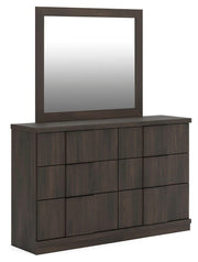 Shaehartin Dark Brown Dresser and Mirror - PCB3167B1