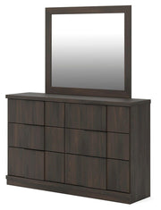Shaehartin Dark Brown Dresser and Mirror - PCB3167B1
