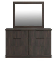 Shaehartin Dark Brown Dresser and Mirror - PCB3167B1