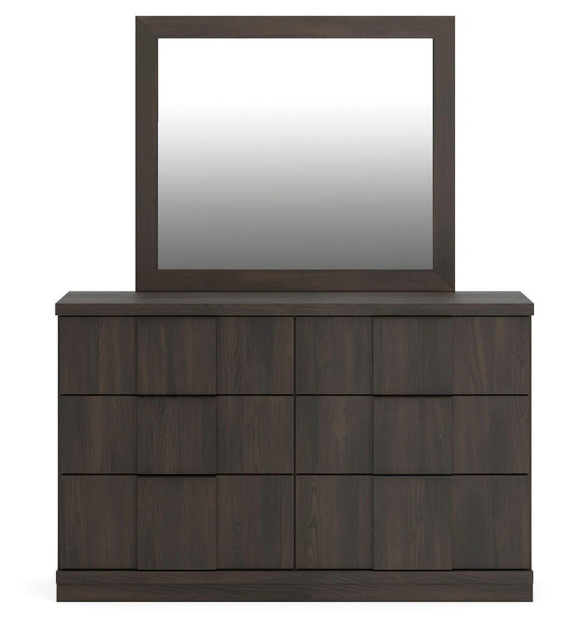Shaehartin Dark Brown Dresser and Mirror - PCB3167B1