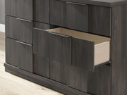 Shaehartin Dark Brown Dresser and Mirror - PCB3167B1