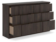 Shaehartin Dark Brown Dresser - PCB3167-31