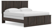 Shaehartin Dark Brown King Panel Bed - PCB3167B6