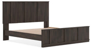 Shaehartin Dark Brown King Panel Platform Bed - PCB3167B7
