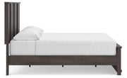 Shaehartin Dark Brown King Panel Platform Bed - PCB3167B7