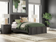 Shaehartin Dark Brown Queen Panel Bed - PCB3167B2