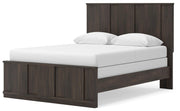 Shaehartin Dark Brown Queen Panel Bed - PCB3167B2
