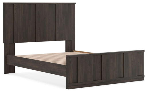 Shaehartin Dark Brown Queen Panel Platform Bed - PCB3167B4