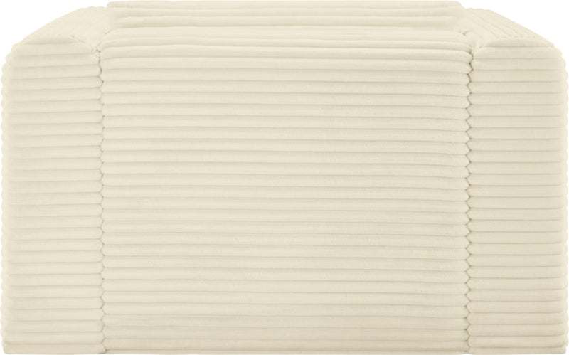 Shaggy Corduroy Performance Fabric Upholstered Accent Chair in Cream - 641Cream-Chair