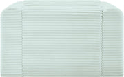 Shaggy Corduroy Performance Fabric Upholstered Accent Chair in Mint - 641Mint-Chair