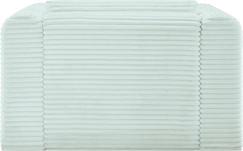 Shaggy Corduroy Performance Fabric Upholstered Accent Chair in Mint - 641Mint-Chair