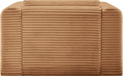 Shaggy Corduroy Performance Fabric Upholstered Accent Chair in Saddle - 641Saddle-Chair